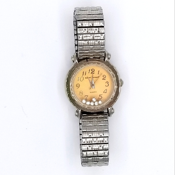 Harve Benard Accessories - Vintage Harvé Bernard Free Moving Crystal Womens Watch